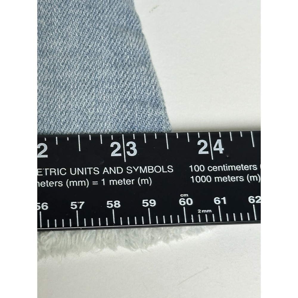 Torrid Denim Jacket Womens 4 Light Wash Frayed Hem Stretch Button Front Plus - Picture 8 of 16